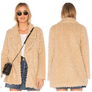*SOLD* TULAROSA TEDDY COAT LOVERS FRIENDS I AM GIA SHAGGY